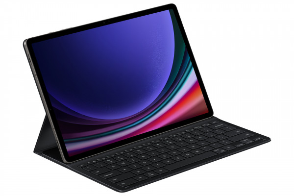 Samsung Book Cover Keyboard Slim Galaxy Tab S9+ / S9,+ FE schwarz Hülle QWERTZ