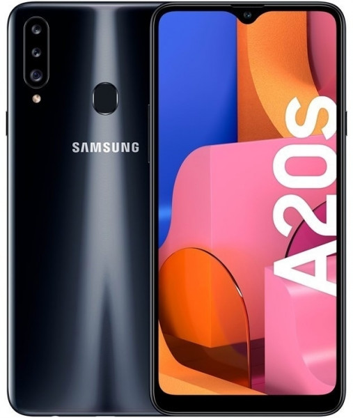 Samsung Galaxy A20s 4G Schwarz 32 GB Android 10 Smartphone 6,5" DualSIM Infinity