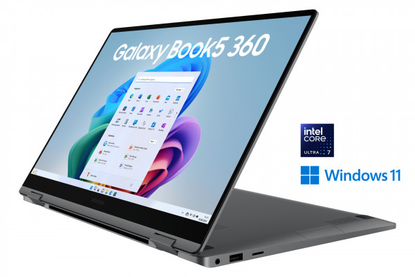 Samsung NP750Q Galaxy Book5 360 15,6" OLED Touch Core7 1TB Grau Windows Notebook