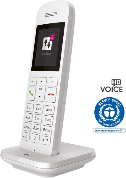 Telekom Sinus 12 mit Basisstation Weiß DECT Telefon schnurlos 2" LCD-TFT