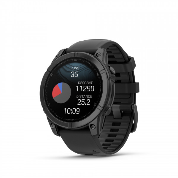 Garmin fenix E Schwarz 16 GB 47 mm iOS/Android Smartwatch 1,3" AMOLED Wi-Fi NFC